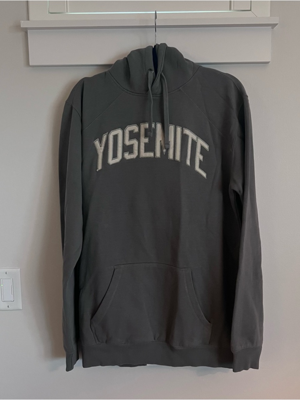 Camp David Grey Embroidered Yosemite Hoodie NWT SZ L